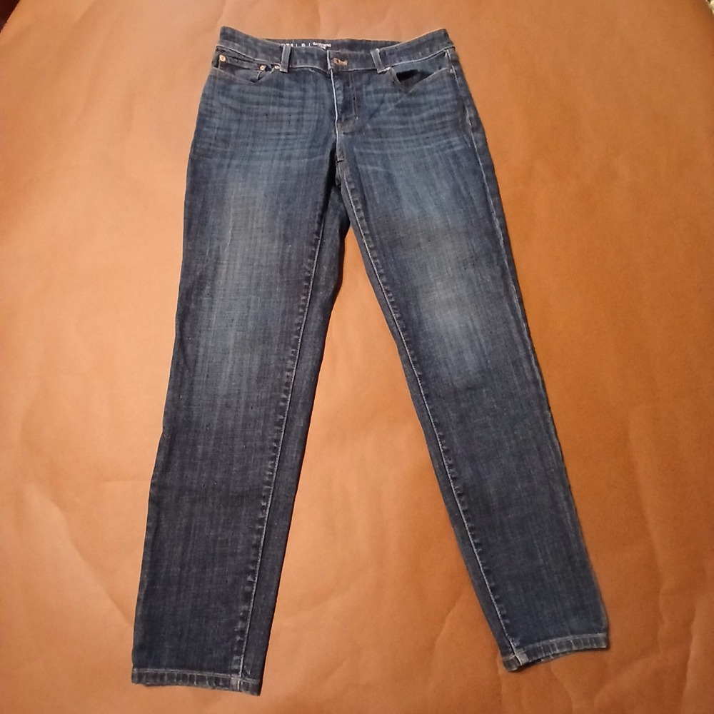 Talbots Girlfriend Size 6 Women's Flawless Slim Ankle Jeans Dark Wash Skinny Leg